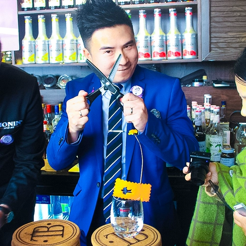 酒吧传奇 Японские ножницы из нержавеющей стали, коктейльная ткань