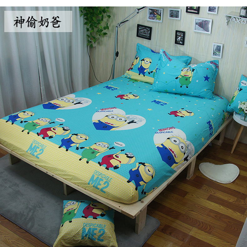 giường Cartoon bông Li mảnh bông không trượt bedspread trẻ em giấc mơ nghĩ tatami mat kích thước tùy chỉnh nệm bìa - Trang bị Covers Ga phủ giường Everon