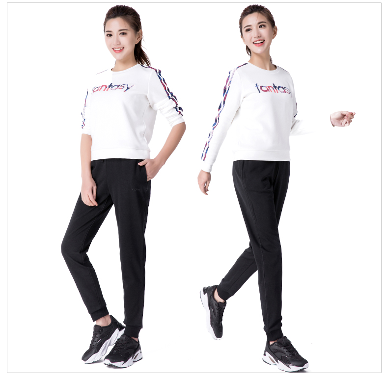 Quần thể thao Anta nữ 2019 mùa đông mới đan chân kín quần quần âu giản dị 16818743 - Quần thể thao quần chạy bộ nam