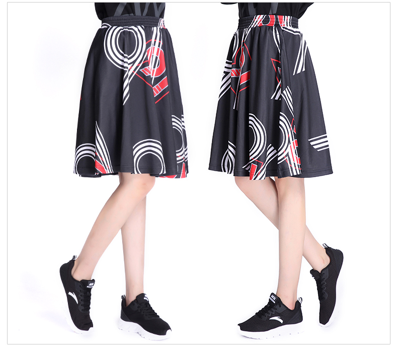 Anta thể thao váy 2018 mùa hè in thư knit hoang dã phụ nữ giản dị của thể thao váy 16738205 bộ thu đông adidas nữ