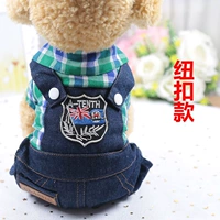 Зеленые джинсы клетку