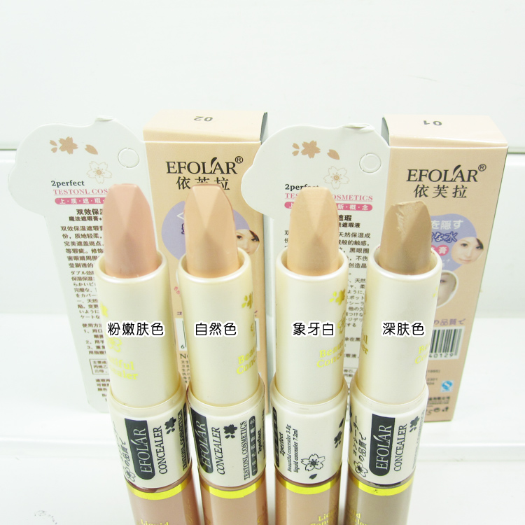 Phụ nữ Beauty Authentic Evra Foundation Kem che khuyết điểm Sử dụng kép Cover Black Eyes Acne Spots phấn nước clio