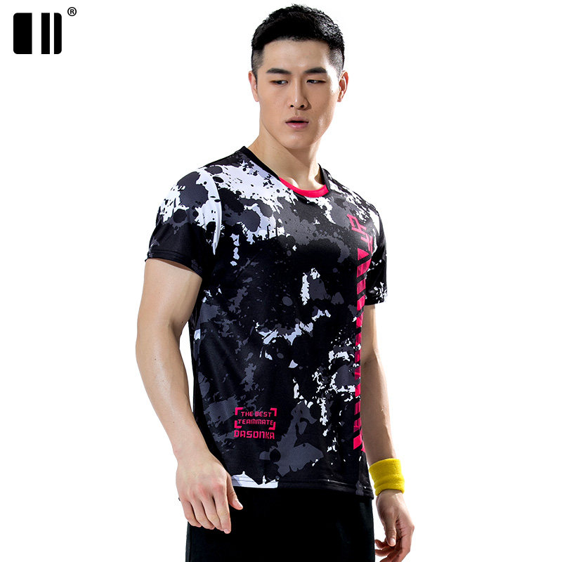 (Anti-stick type) single and double badminton competition uniforms men's and women's sports shirts short-sleeved t-shirts quick-drying clothes