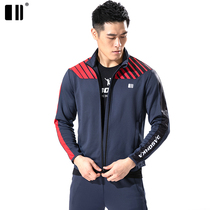 (thickened type)single and double number new badminton sports jacket mens autumn and winter outdoor running long-sleeved windbreaker