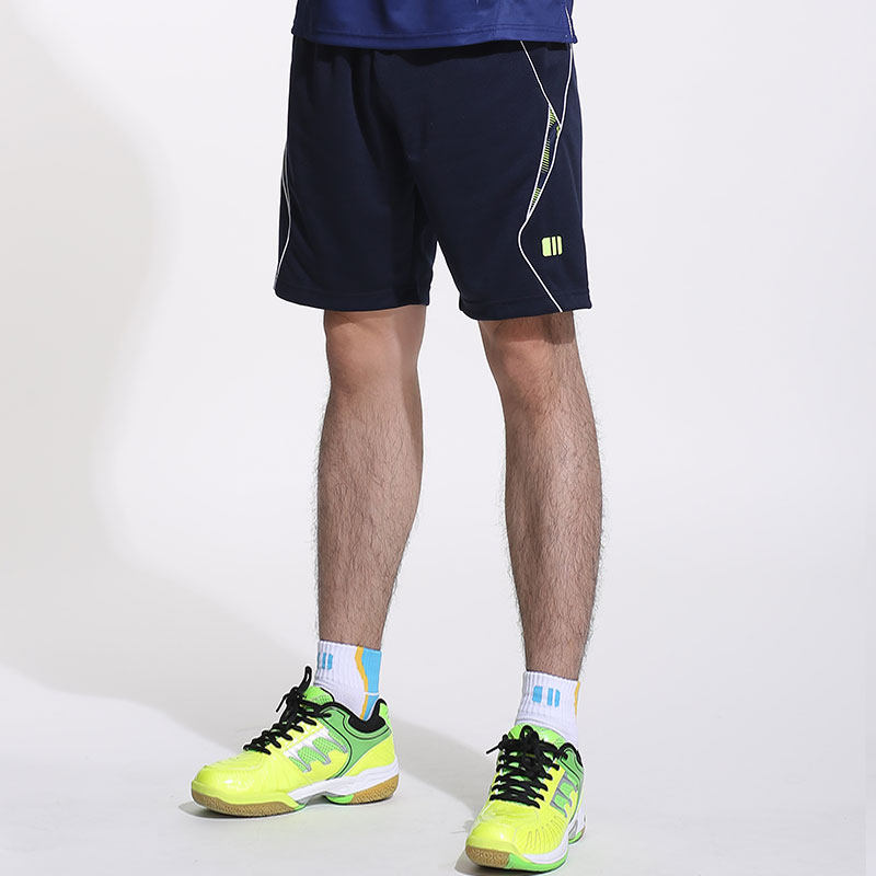 Single and double badminton suit sports shorts men's summer quick dry tennis five-point pants Loose breathable running pants thin