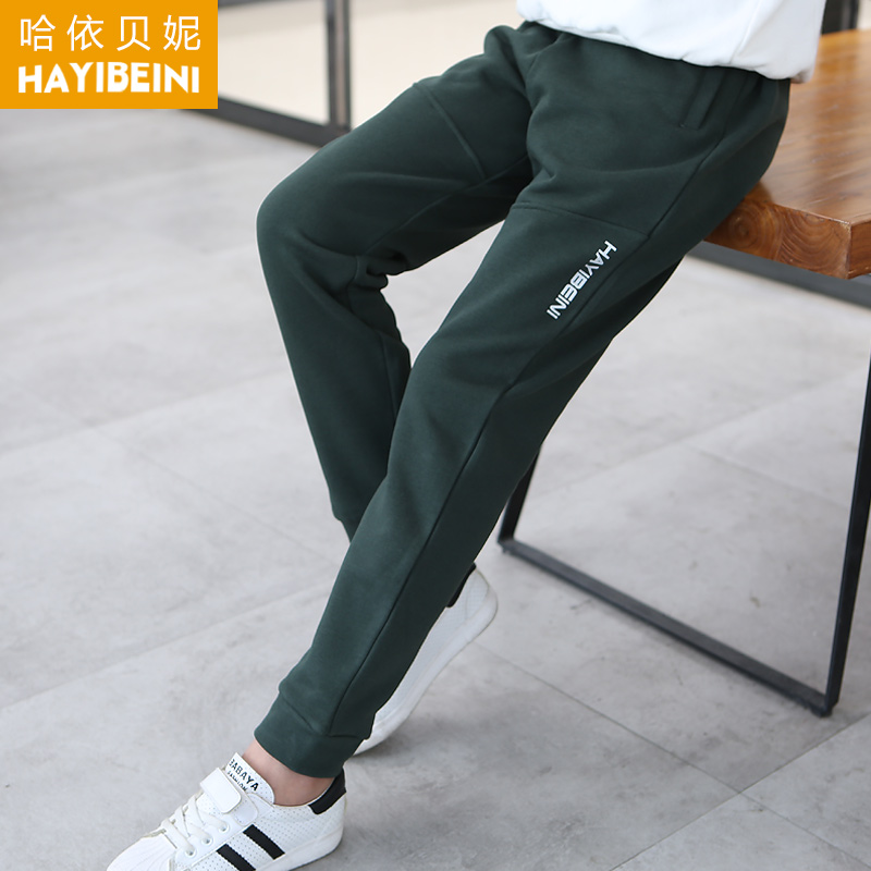 Boys' pants autumn overalls overalls spring and autumn clothes boys baby trousers pure cotton foreign style children's casual pants trendy