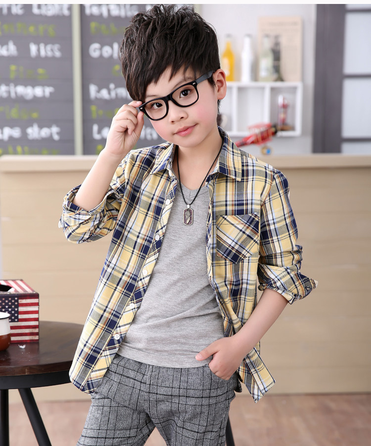 Chemise garcon à manche longue - Ref 2073233 Image 17