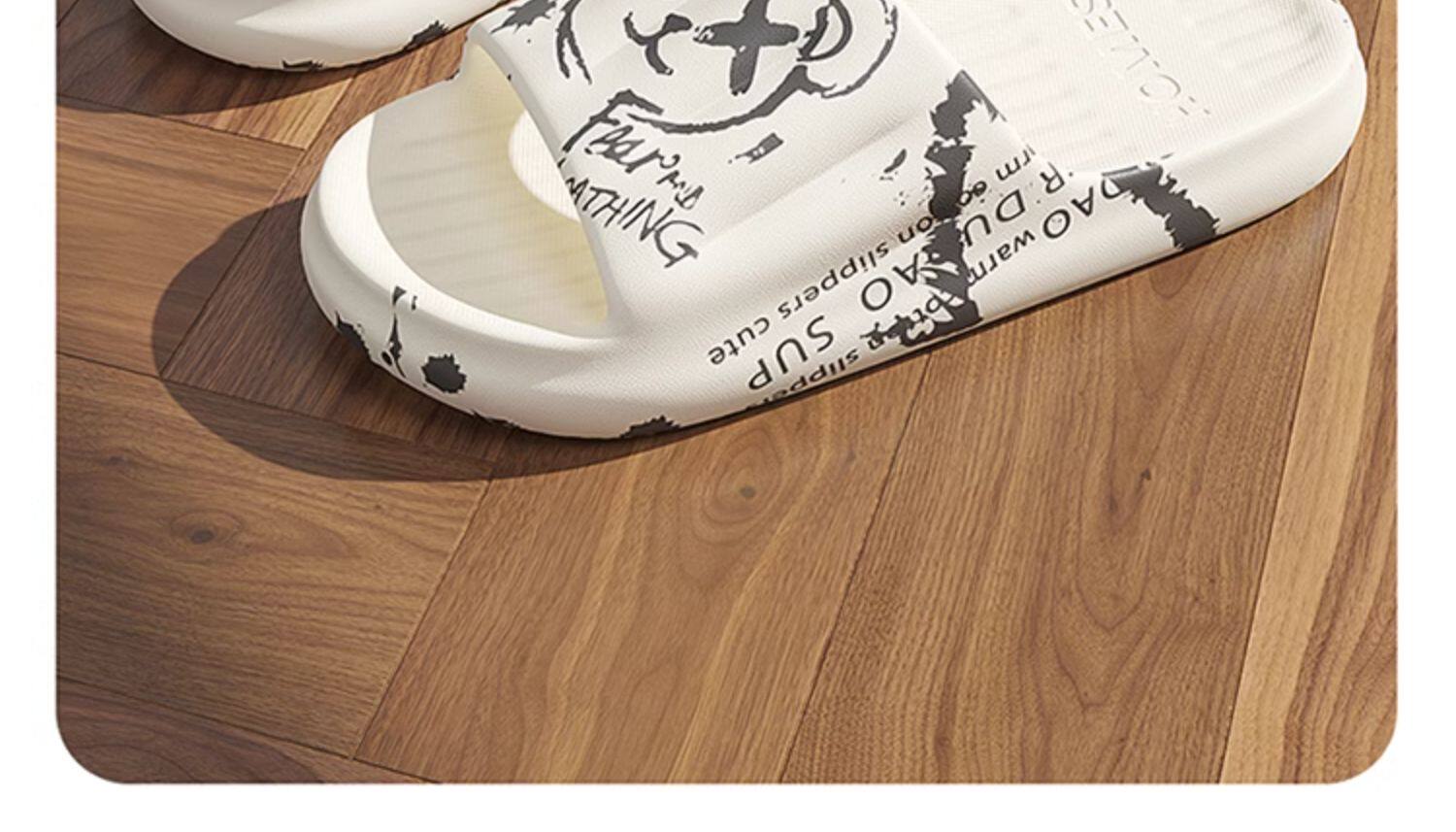 Почувствуйте дерьмо шлепанцы мужской комнатный домой лето 2024 новый верхняя одежда ванная комната скольжение дезодорация мужской холодный шлепанцы 