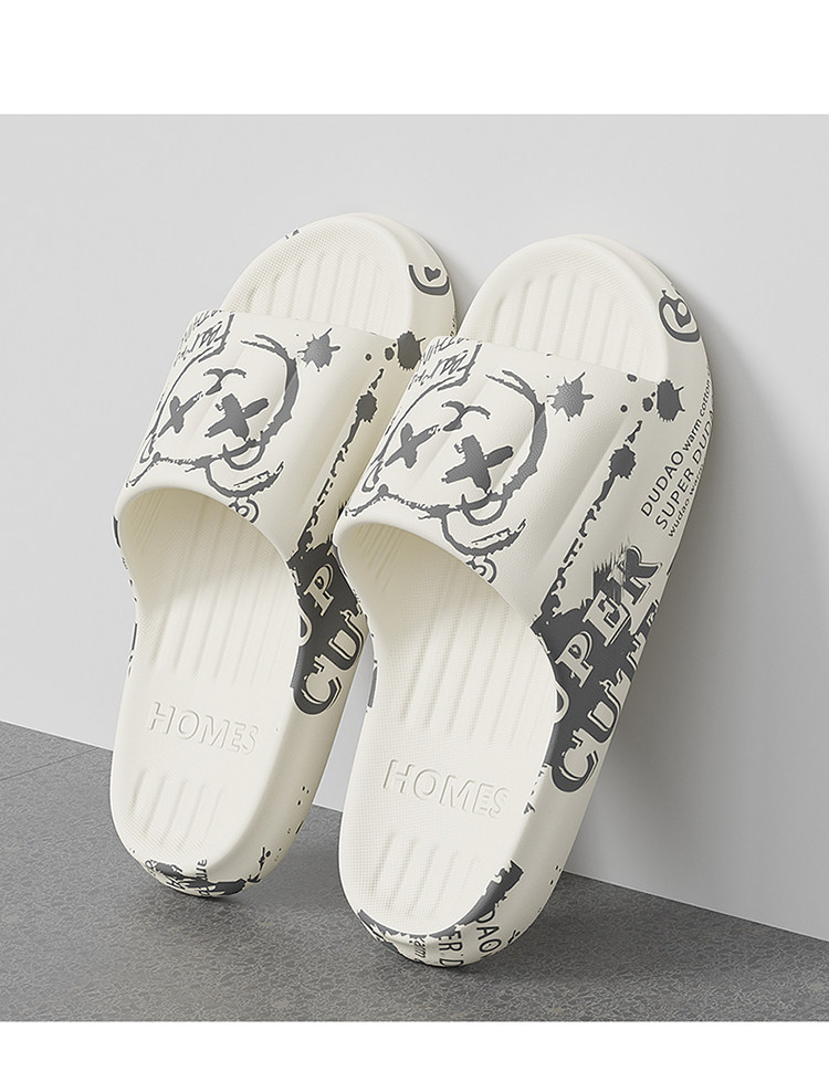 Почувствуйте дерьмо шлепанцы мужской комнатный домой лето 2024 новый верхняя одежда ванная комната скольжение дезодорация мужской холодный шлепанцы 