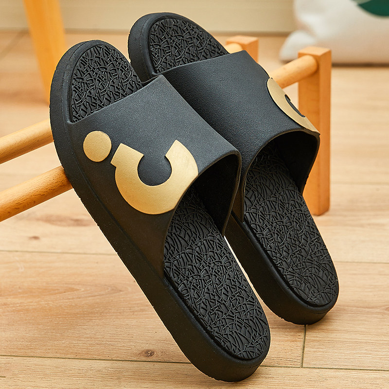 2021 new men outdoor summer Korean version trendy slippers lovers beach thick bottom non-slip sandals shoes female outwear