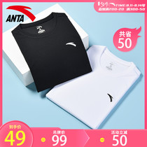 Anta sports T-shirt mens official website flagship summer new running half-sleeved top thin breathable casual short-sleeved