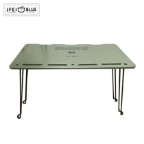 JFEIBLUE Outdoor Camp Tactical Skating Table Picnic Portable MDF Plate Light rack Folding Table