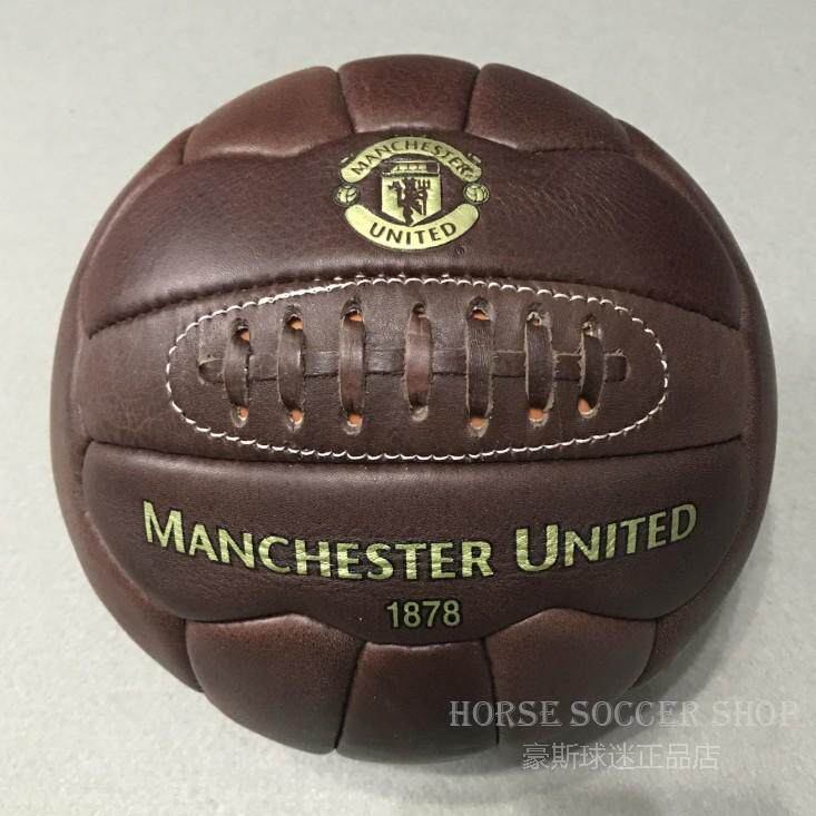 Spot]Official website British Manchester United fan memorial collection Retro-made old leather No 5 football