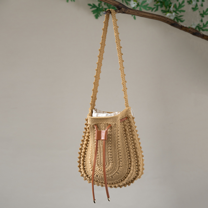 Dog Tooth Bag Weaving Material Kit Olio Large Eye Thread Handmade DIY Bag with Tutorial, Not a Finished Product Dog Tooth Bag Weaving Material Kit Olio Large Eye Thread Handmade DIY Bag with Tutorial, Not a Finished Product