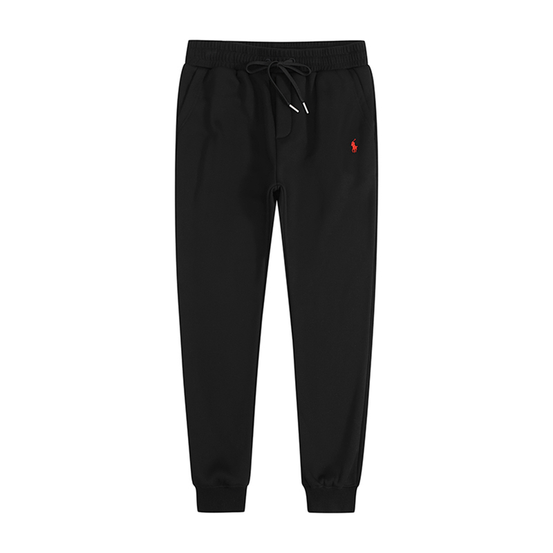 Summer Paul Sports Pants Men's Casual Slim Fit Fleece-Lined Jogger Pants Tapered Pants Pure Cotton Polo Autumn and Winter Long Sweatpants