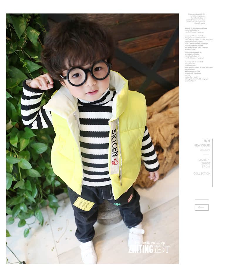 Áo vest nam cho bé mùa thu đông mới phiên bản Hàn Quốc 1-3 tuổi sỉ quần áo trẻ em