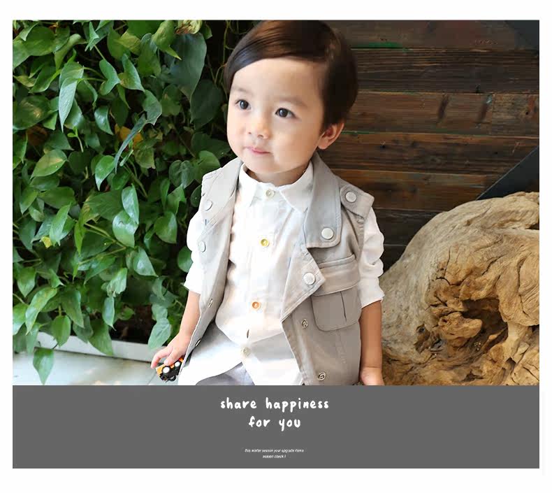 Gilet garcon &AMP en Toile de coton - Ref 2067220 Image 11