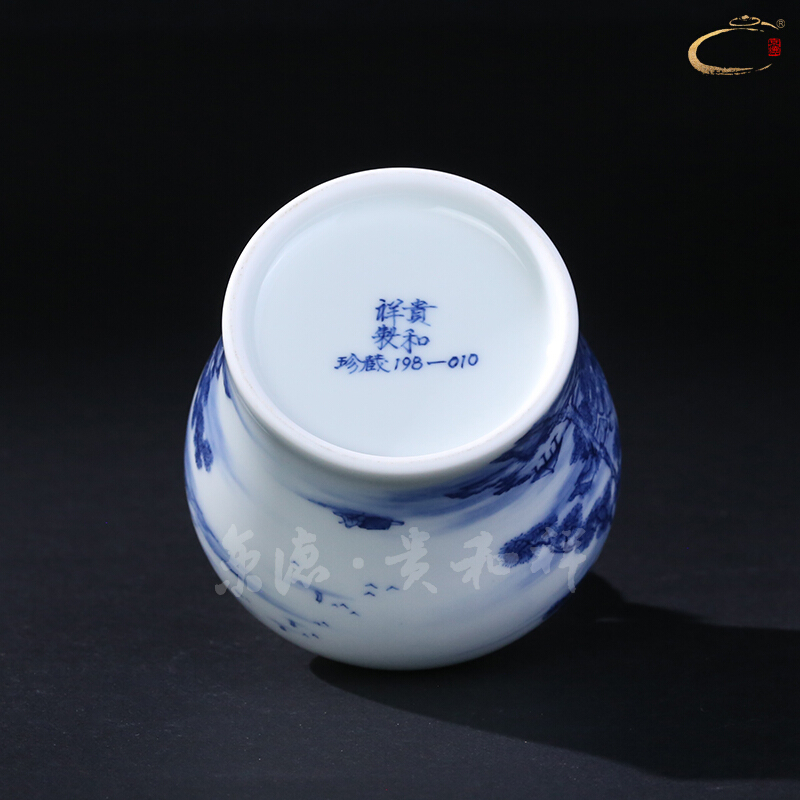 And auspicious jingdezhen porcelain store receives the general household business gifts ceramic landscape character in a tea pot