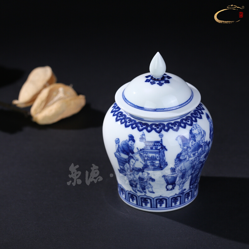 And auspicious jingdezhen porcelain store receives the general household business gifts ceramic landscape character in a tea pot