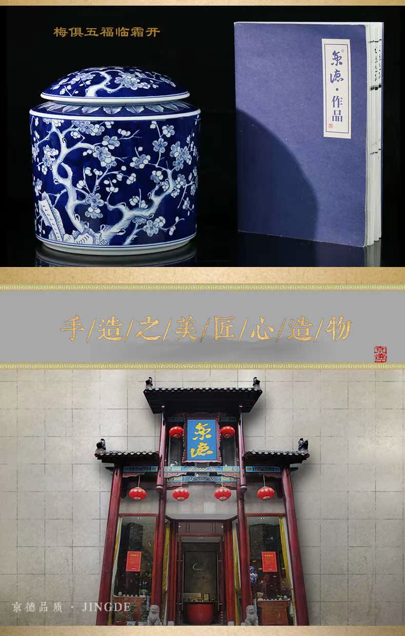 Beijing DE and auspicious jingdezhen ceramic POTS checking full color may caddy fixings household business gifts store POTS