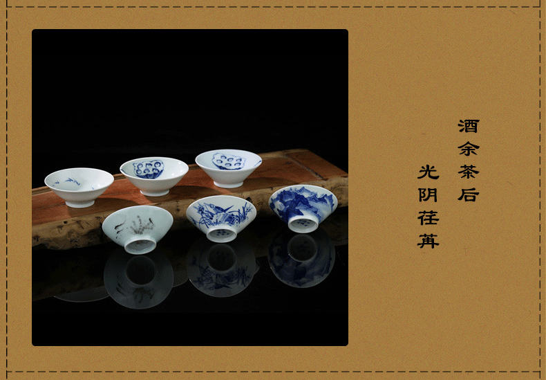 Jing DE and auspicious full manual hand - made hats of jingdezhen ceramic kung fu tea master CPU use single CPU