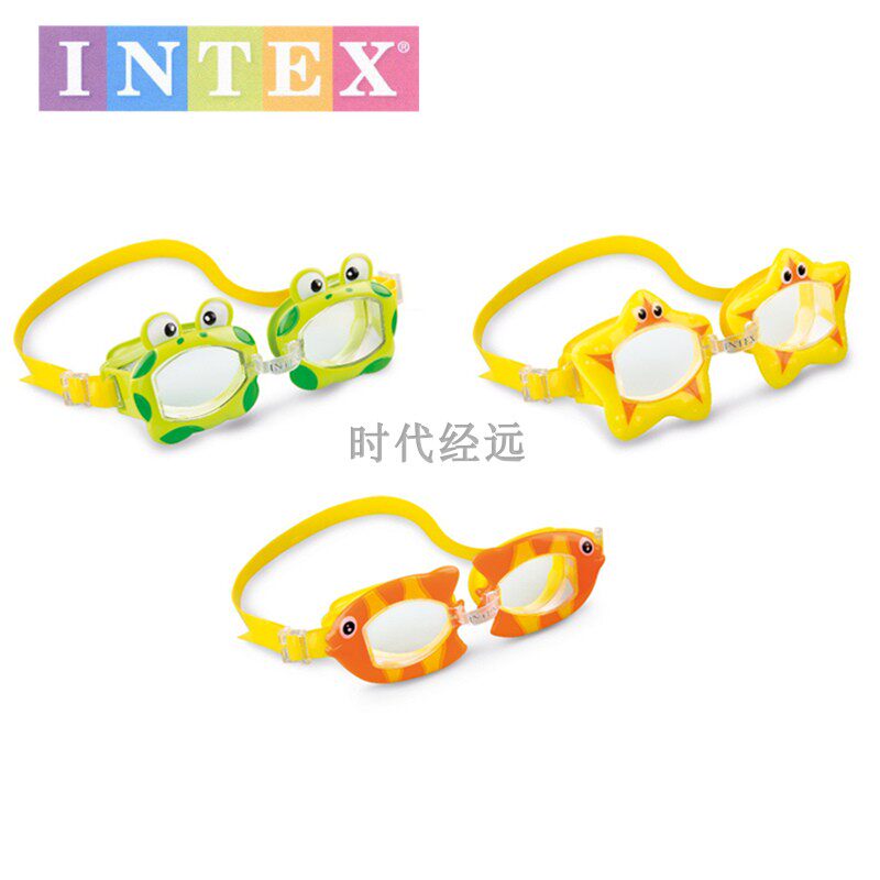 INTEX children adult fun swimming goggles high-quality swimming goggles cartoon styling swimming glasses gear