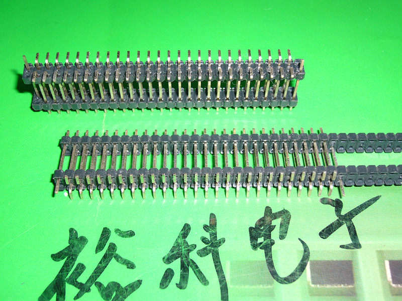 Double row pin 2 54 pitch double plastic full copper manufacturer direct pin length 21MM 2 * 28PIN SMT-Taobao