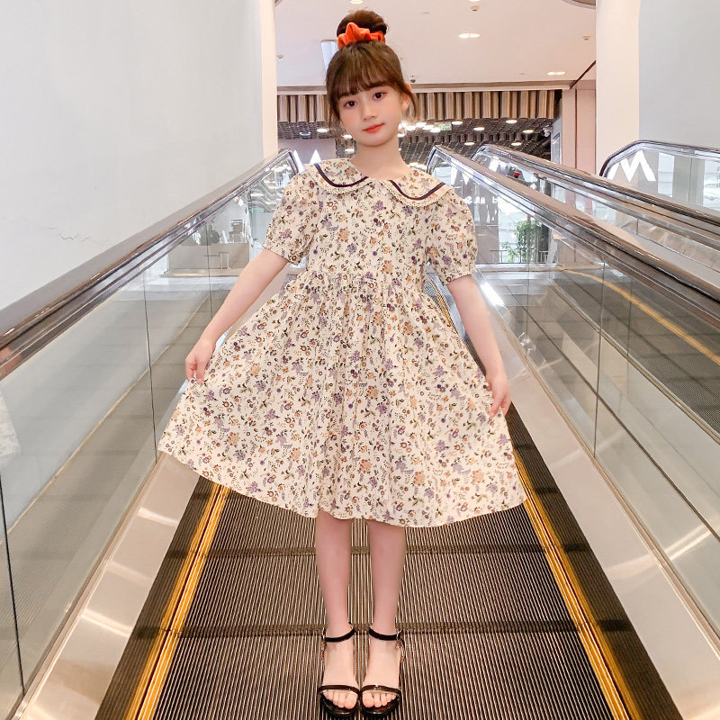 South Korean girls dress summer dress for children's dress 2023 new Yang girls network red crude flower skirt summer