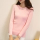 Thu đông 2018 mới của phụ nữ Hàn Quốc thon gọn cổ tròn cổ áo dài tay áo chạm đáy áo len nữ