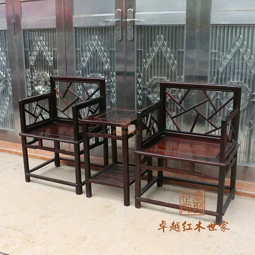 Вьетнамская мебель из красного дерева Лаос Большой Красная кислота Розовая древесина Стул Нангонг Трехэл