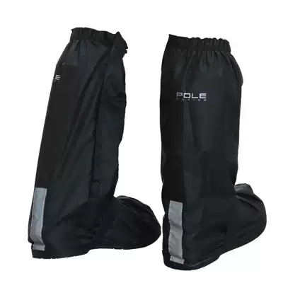 POLE motorcycle equipment riding special waterproof and rainproof shoe cover non-slip thickened racing shoe cover high tube reflective