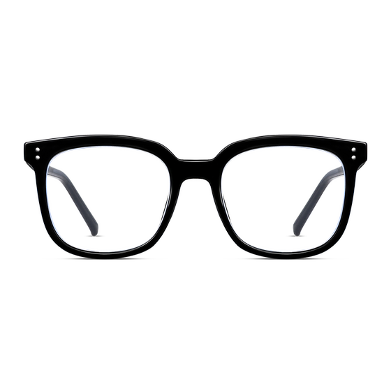 
Boys' black frame glasses fashion brand with no degree of size can be equipped with myopia, blue light, radiation, large frame glasses frame trendy internet celebrity