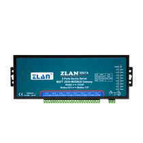 (ZLAN) 8-way serial server eight-way RS485 serial port to Ethernet modbus rtu to tcp gateway MQTT dual network port industrial grade IoT module Zhuolan ZL