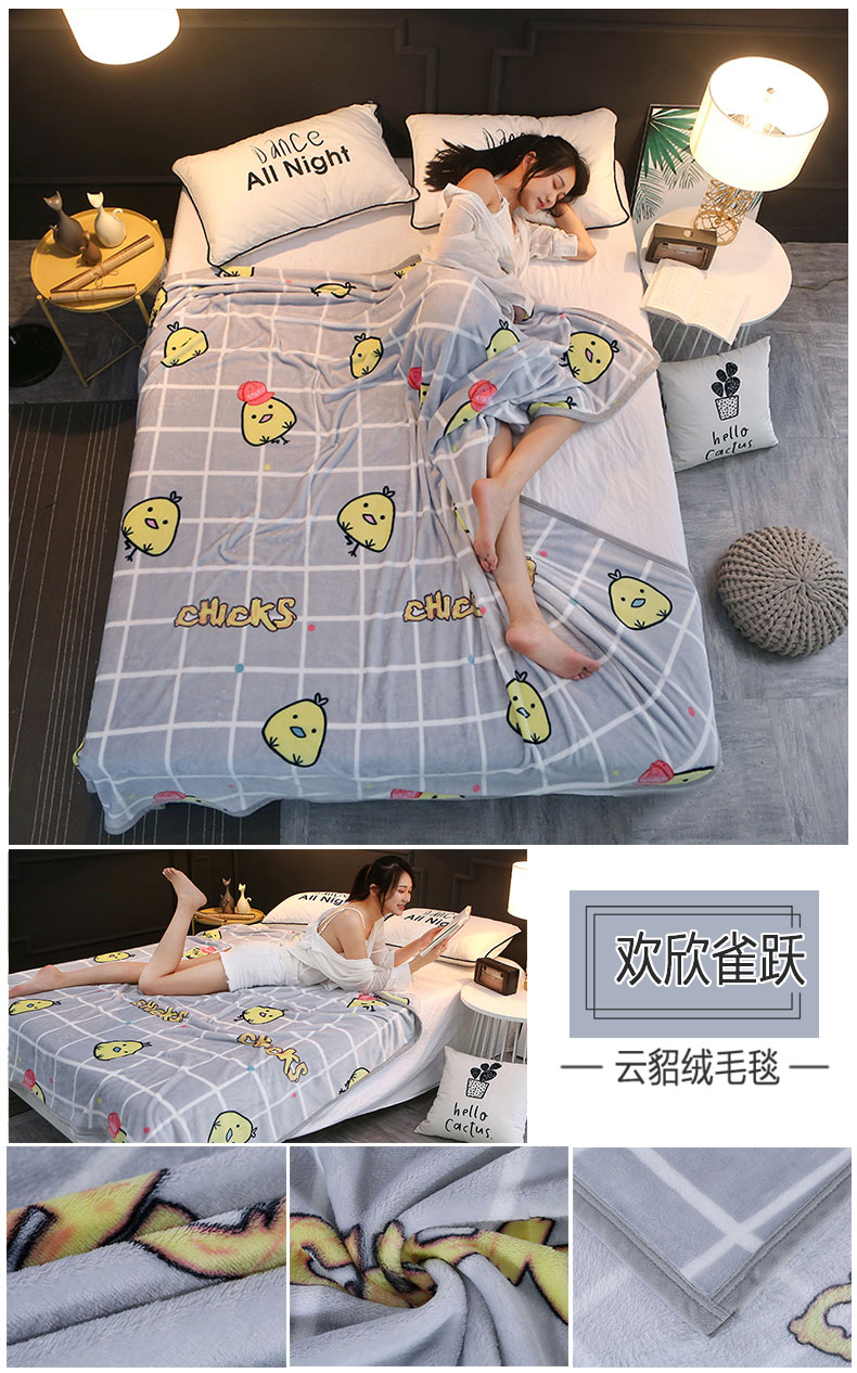 Chăn dày flannel đám mây nhung đơn ký túc xá sinh viên mùa đông san hô nhung tấm nữ đơn mảnh đôi ga giường thun lạnh