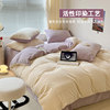 Milk Velvet Duvet Cover Set, Removable and Washable, Double Thickened for Warmth, Winter Quilt for Student Dormitory