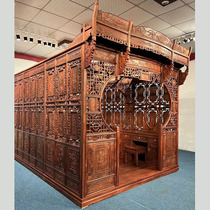 Blood sandal all solid wood carved bedroom double bed bed bed bed wedding bed thousands pulled bed