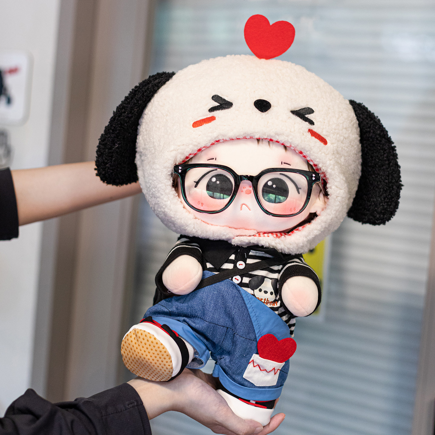 ブヨウブヨウ オリジナル 本物 コットン人形 40cm 立ち人形 着せ替え可能なぬいぐるみ衣装