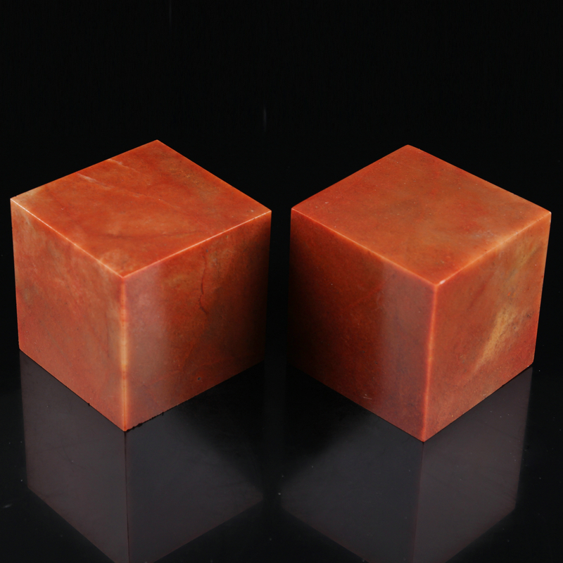 8x8x8cm practice seal material seal stone material gold stone seal engraving seal material direct sales Shoushan stone specification seal material