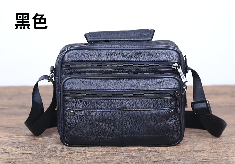 Mặt cắt ngang túi da nam túi xách Messenger Túi xách nam xách tay thời trang nam kinh doanh Phiên bản Hàn Quốc của chiếc cặp nhỏ túi hàng hiệu