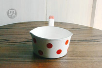 One meter enamel micro-blemish Jade dot series soup pot enamel cup storage Cup supplementary food milk pot sale