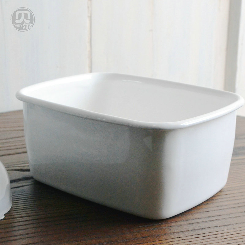 Sealed box enamel rectangular marinated kitchen