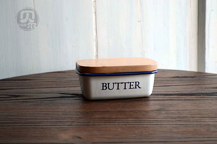 One meter enamel micro blemish SVEbake thick solid enamel cream box storage containing box BUTER small bowl