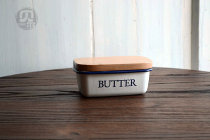 One meter enamel micro-blemish SVEbake thick enamel BUTTER Box storage box BUTTER small bowl