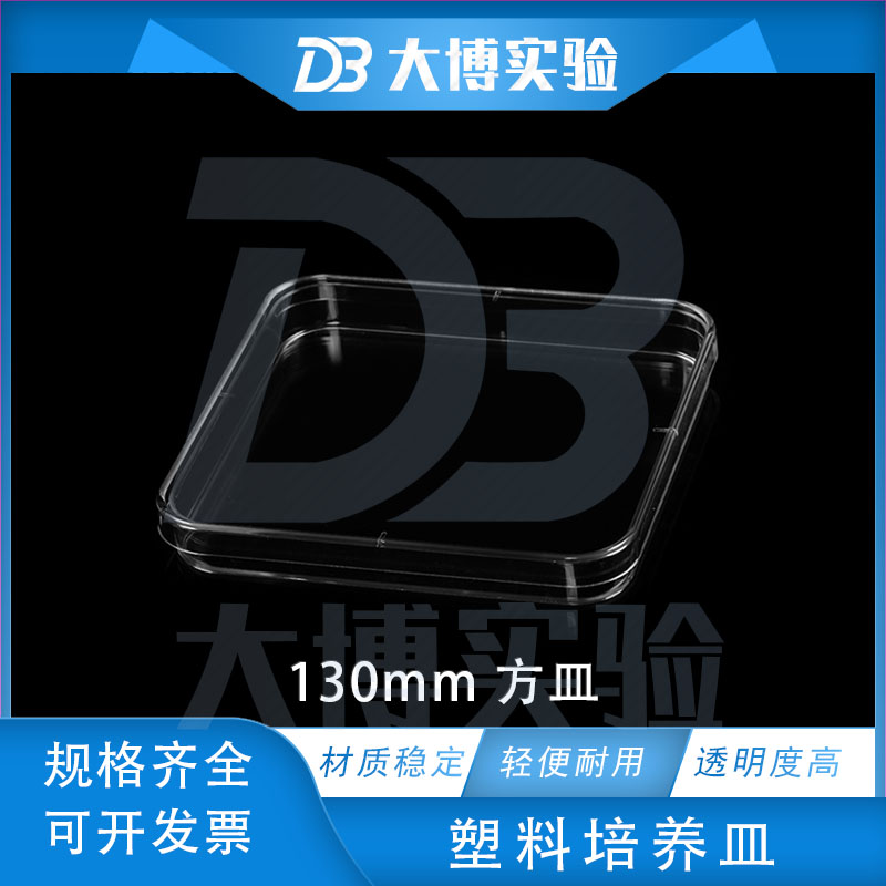 130mm塑料方形培养皿 一次性细胞培养皿 13X13cm方皿 单套价格