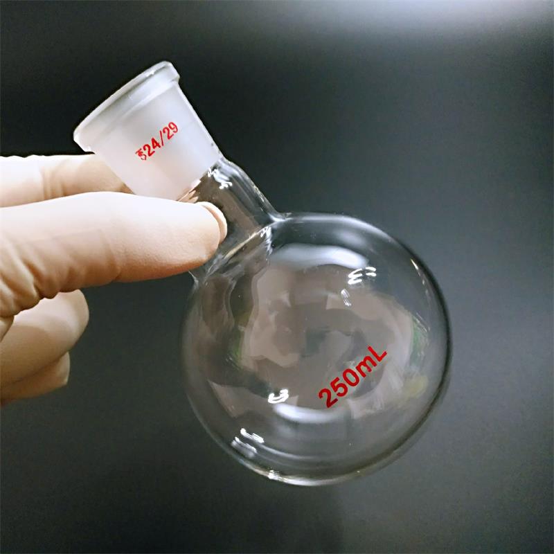 50100 250ml round bottom distilled single-mouth flask with spin-steaming bottle