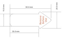 50X20pet film paper insulation pad Mylar sheet Button No 5 battery isolation screen printing pvc square plastic baffle sheet