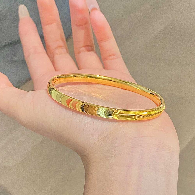 Ancient Gold-Colored Cat's Eye Bracelet for Women, 2025 New Model, Dazzling Cat's Eye Stone Bracelet, Brushed Bracelet, Stackable Accessory