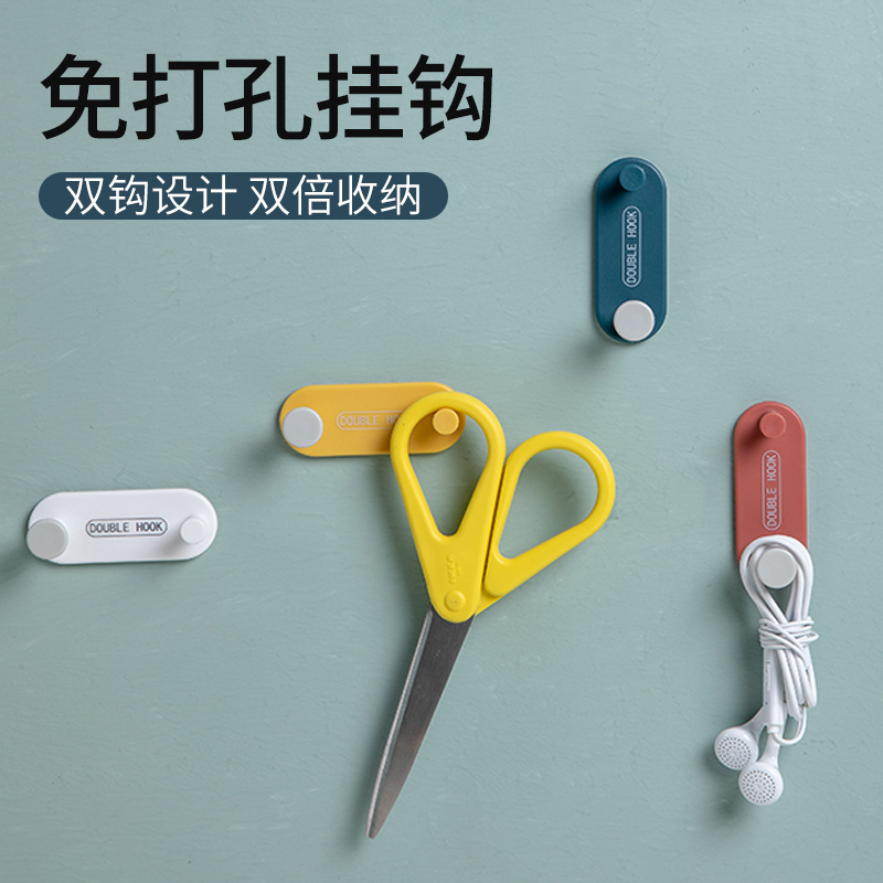Hook Powerful Adhesive glue key hanger door rear doorway rack suction cup adhesive hook Home Kitchen Powerful hanging clothes hook