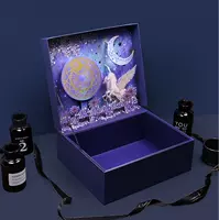 Сиреневое звездное небо