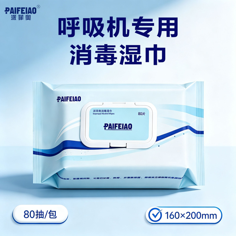 Pafio Ventilator Nasal Mask and Face Mask Special Disinfectant Wipes for Cleaning and Sterilization, Gentle and Non-Irritating, Effective in Killing Bacteria Pafio Ventilator Nasal Mask and Face Mask Special Disinfectant Wipes for Cleaning and Sterilization, Gentle and Non-Irritating, Effective in Killing Bacteria